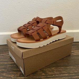 NWT Madewell Platform Fisherman Sandals
